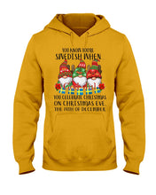 Load image into Gallery viewer, Swedish Christmas Gnome Cute Gift Tee Hoodie