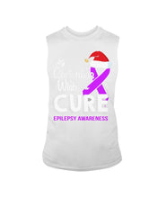 Load image into Gallery viewer, Epilepsy Awareness - My Christmas Wish Is A Cure Unisex Long Sleeve