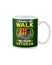 Load image into Gallery viewer, Walked The Walk Vietnam Veteran T-Shirt Mug