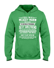Load image into Gallery viewer, Lucky Man Have Sexy Girlfriend Gift For Couple Tee Hoodie