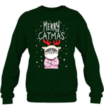 Load image into Gallery viewer, Funny Merry Catmas Christmas Gift Shirt Sweatshirt