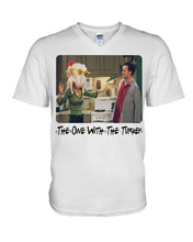 Load image into Gallery viewer, Friends Monika Turkey Head Funny Thanksgiving Gift T-Shirt Guys V-Neck