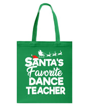 Load image into Gallery viewer, Santa Dance Teacher Christmas Shirt Basketweave Tote Bag