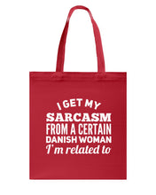 Load image into Gallery viewer, Danish Sarcasm Inherited Women Basketweave Tote Bag