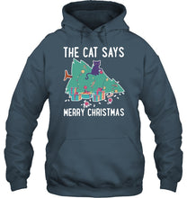Load image into Gallery viewer, Cat Funny Merry Christmas Shirt Hoodie