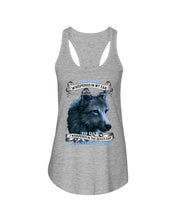 Load image into Gallery viewer, Wolf Lovers Trending Quote Tee Ladies Flowy Tank