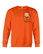 Load image into Gallery viewer, Pocket Slothmas Christmas Gift Funny T-Shirt Sweatshirt