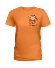 Load image into Gallery viewer, Pocket Slothmas Christmas Gift Funny T-Shirt Ladies Tee