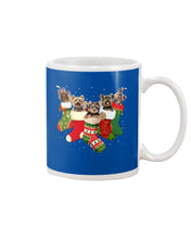 Load image into Gallery viewer, Yorkies In The Socks For Yorkie Lovers Christmas Gift Mug