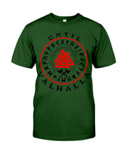 Load image into Gallery viewer, Viking Pattern Until Valhalla Tee Guys Tee