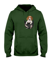 Load image into Gallery viewer, Beagle In The Pocket Funny T-Shirt Hoodie