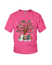 Load image into Gallery viewer, Christmas Tree Cat Lovers Cute Funny T-Shirt Youth Tee
