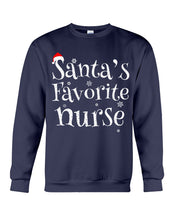 Load image into Gallery viewer, Santa's Favorite Nurse Sweatshirt