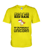 Load image into Gallery viewer, Redhead Unicorn Gift For Fans Funny T-Shirt Guys V-Neck