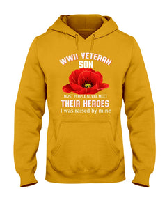 Wwii Veteran Son Gift For Veterab Mom Hoodie