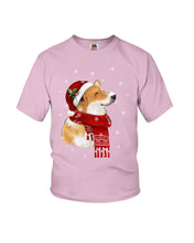 Load image into Gallery viewer, Corgi Christmas Gift Funny T-Shirt Youth Tee