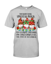 Load image into Gallery viewer, Swedish Christmas Gnome Cute Gift Tee Guys Tee
