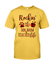 Load image into Gallery viewer, Dog Mom And Teacher Life Gift For Dog Lovers Cute T-Shirt Guys Tee