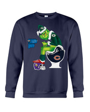 Load image into Gallery viewer, Grinch Green Bay Packers Funny Tee Sweatshirt