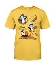 Load image into Gallery viewer, Penguin Happy Thanksgiving Gift For Kids Guys Tee