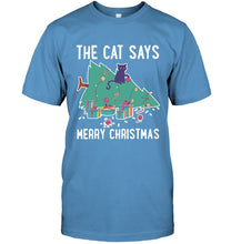 Load image into Gallery viewer, Cat Funny Merry Christmas Shirt Guys Tee