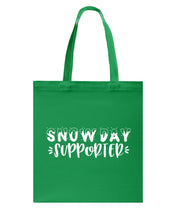 Load image into Gallery viewer, Snow Day Supporter Christmas Gift For Friends Family T-Shirt Basketweave Tote Bag