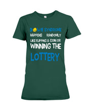 Load image into Gallery viewer, Down Syndrome Lottery Black T-Shirt Gift Ladies Tee