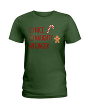 Load image into Gallery viewer, Nice Naughty Ginger Redhead T Shirt Ladies Tee
