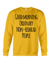 Load image into Gallery viewer, Redhead Good Morning White Mug Sweatshirt