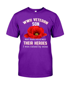 Wwii Veteran Son Gift For Veterab Mom Guys Tee