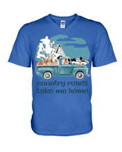 Load image into Gallery viewer, Country Road Golden Retriever Guys V-Neck