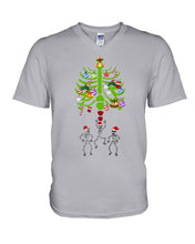 Load image into Gallery viewer, Merry Christmas Funny Dancing Skeleton Guys V-Neck