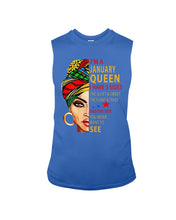 Load image into Gallery viewer, January Queen 3 Sides Horoscopes T-Shirt Unisex Long Sleeve