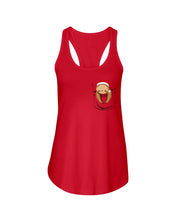 Load image into Gallery viewer, Pocket Slothmas Christmas Gift Funny T-Shirt Ladies Flowy Tank