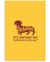 Load image into Gallery viewer, Dachshund German Shirt For Dachshunds Dog Lovers Vertical Poster
