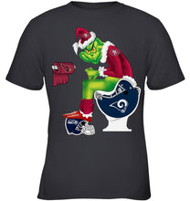Load image into Gallery viewer, Funny Grinch San Francisco 49Ers Christmas Gift Tee Youth Tee