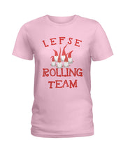 Load image into Gallery viewer, Lefse Rolling Team Cute Tee Ladies Tee