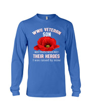 Load image into Gallery viewer, Wwii Veteran Son Gift For Veterab Mom Unisex Long Sleeve