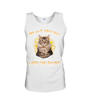Load image into Gallery viewer, Cat Lovers T-Shirt Not Arguing Just Explaining Unisex Tank Top