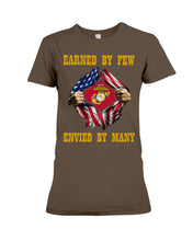 Load image into Gallery viewer, Earned By Few Envied By Many Black T-Shirt Ladies Tee