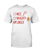 Load image into Gallery viewer, Nice Naughty Ginger Redhead T Shirt Guys Tee