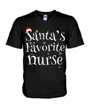 Load image into Gallery viewer, Santa's Favorite Nurse Guys V-Neck