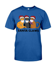 Load image into Gallery viewer, Santa Claws Funny Gift Christmas Gift For Cat Lovers Guys Tee