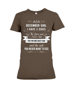 December Girl Fun Quote T-Shirt Ladies Tee