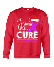 Load image into Gallery viewer, Epilepsy Awareness - My Christmas Wish Is A Cure Sweatshirt
