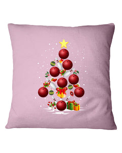 Bowling   Bowling Christmas Tree Christmas T-Shirt Pillow Cover