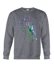 Load image into Gallery viewer, Dragon With Butterfly Wings Dragon Flowers Sweatshirt