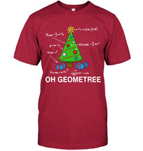 Load image into Gallery viewer, Funny Math Geometry Christmas Tree Gift Shirt Guys Tee