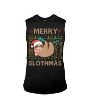 Load image into Gallery viewer, Merry Slothmas Christmas Gift For Kids Family Gift T-Shirt Unisex Long Sleeve