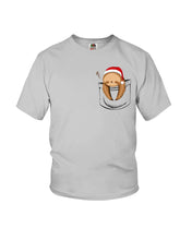 Load image into Gallery viewer, Pocket Slothmas Christmas Gift Funny T-Shirt Youth Tee